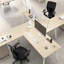 Bureau d'ordinateur Bush Business Furniture Vista avec pieds évasés en métal-103712728-103712723