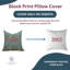 Housse de coussin en toile imprimée à la main à motif de canevas imprimé à la main Fab Divine Guldasta pour canapé, lit et salon-101751337-101751343