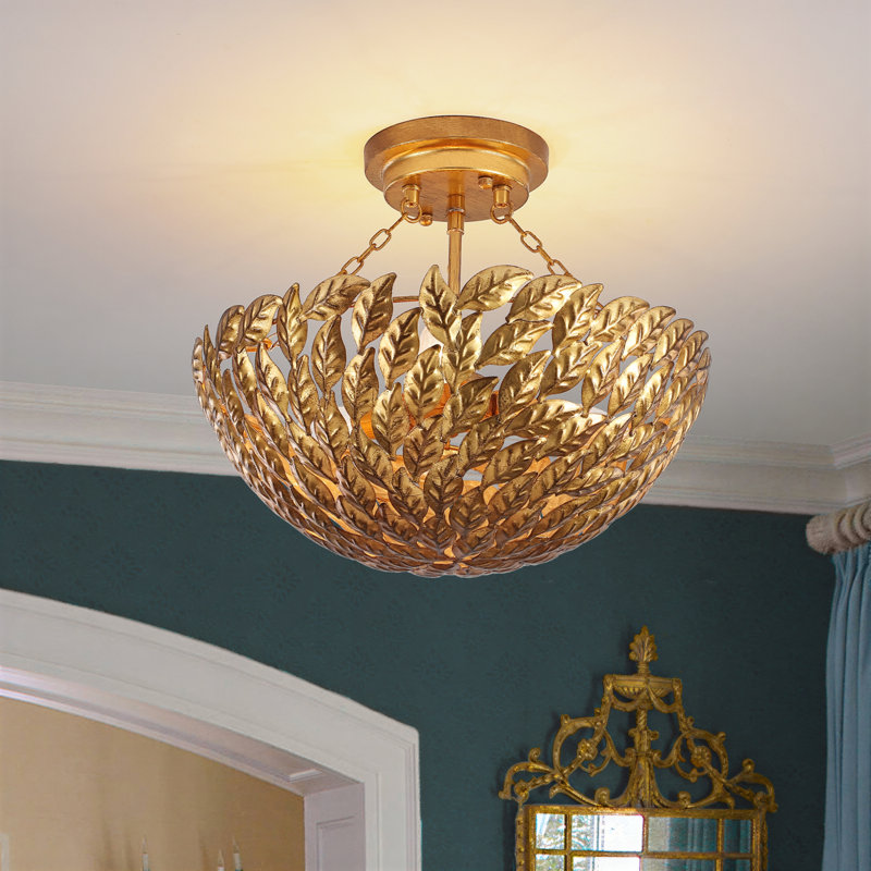 3 - Light Bowl Semi Flush Mount
