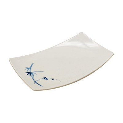 Bamboo Melamine Rectangular 6.81" Appetizer Plate
