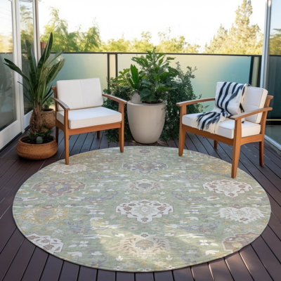Tapis vert intérieur / extérieur lavable Ilyara 