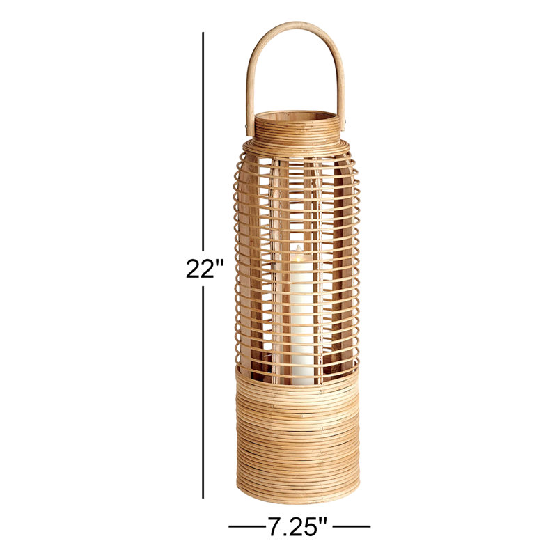 Lantern, 22" H x 7.25" W x 7.25" D
