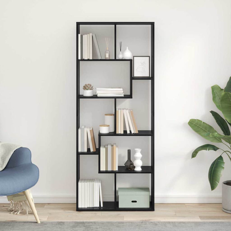 Geometric Bookcase, (5 Shelves) 161.5cm H x 67cm W x 25cm D