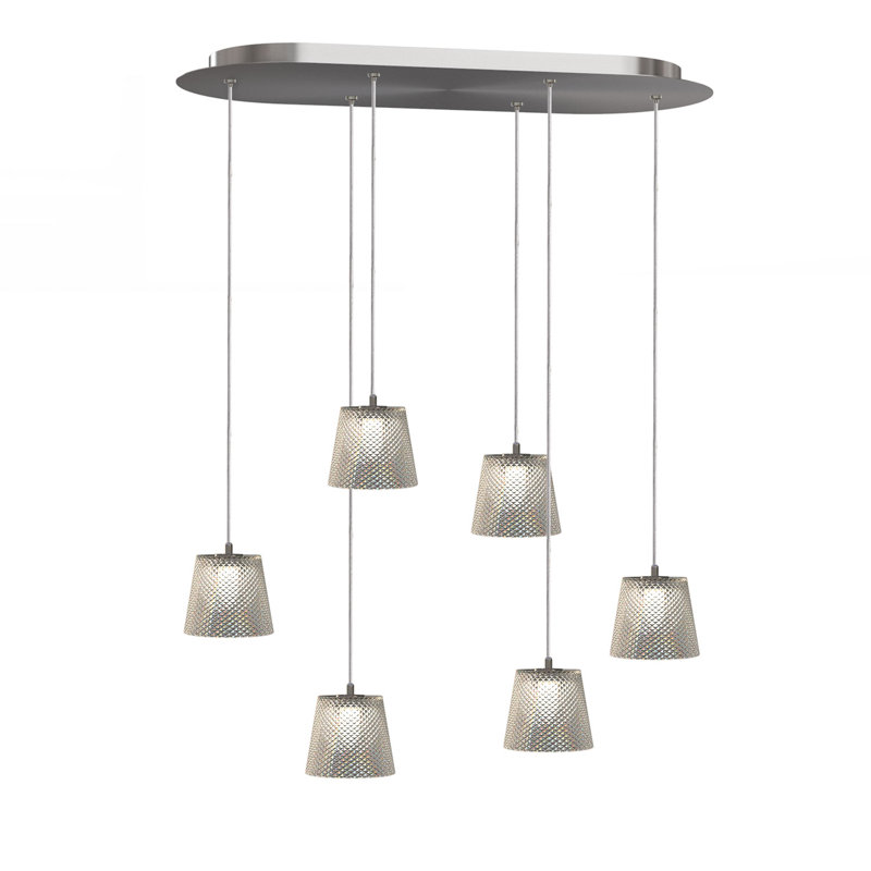 Luminaire suspendu conique à 6 lumières Emerie