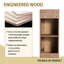 Armoire latérale de salle de bain 12 po, portes murales à fermeture en douceur, armoire de rangement spacieuse 12 po, avec porte