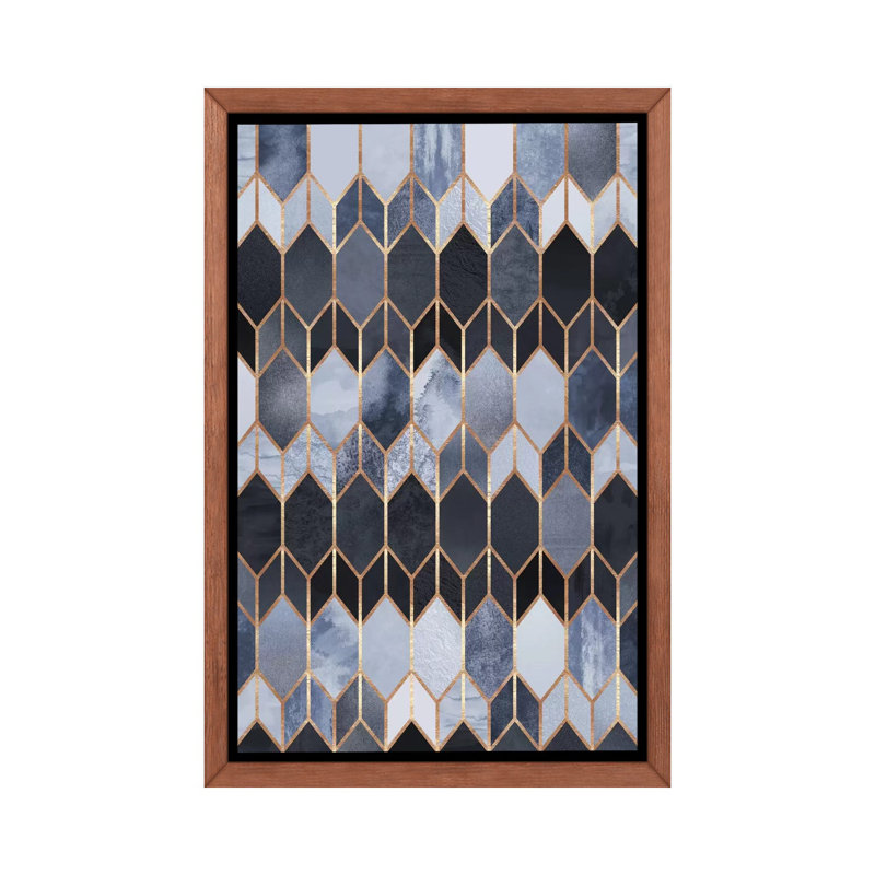Vitrail IV par Elisabeth Fredriksson - impression, H 40 po x l 60 po x 1,5 po, Cadre bois classique