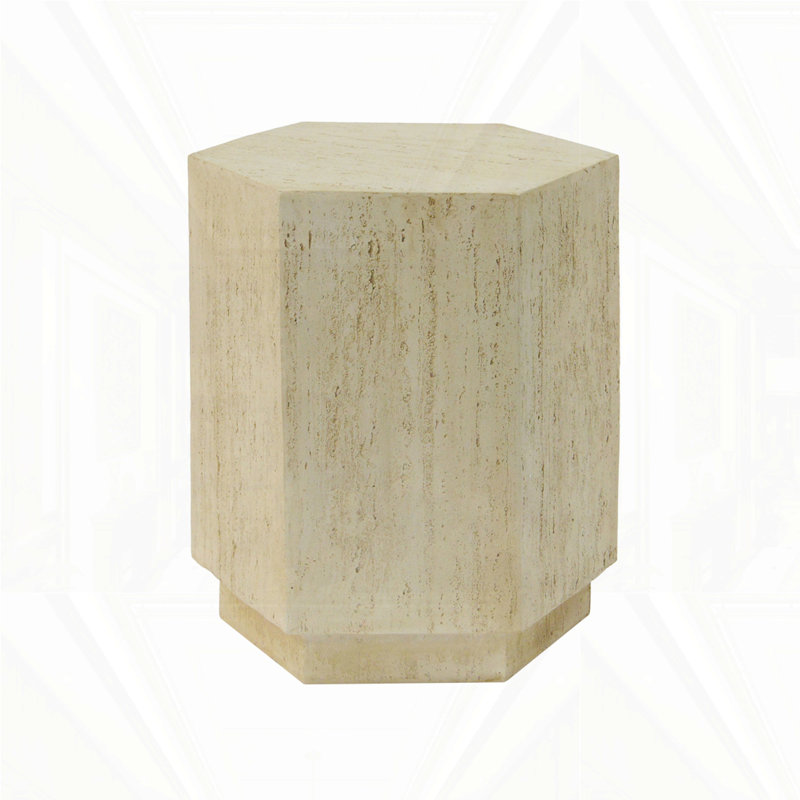 Hexagonal Archaistic Side Table