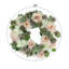 Couronne 23 po pivoine, hortensia et globe chardon