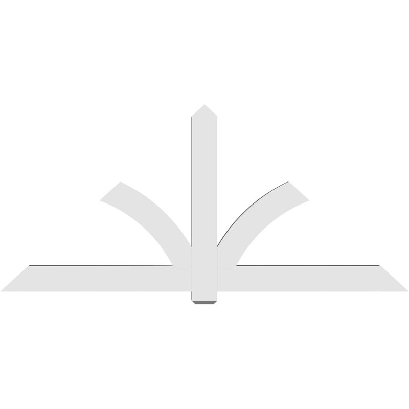 Support pour pignon en PVC Redmond, H 44 po x l 96 po (pas: 11/12), P 4 po x F 6 po