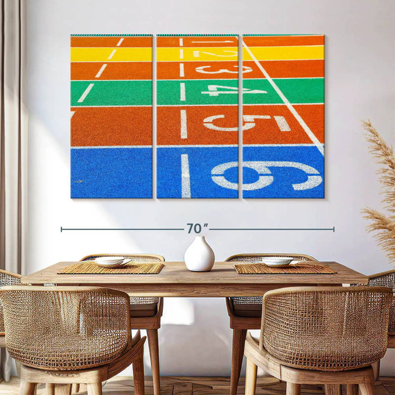 Running Track, 42" H x 65" W