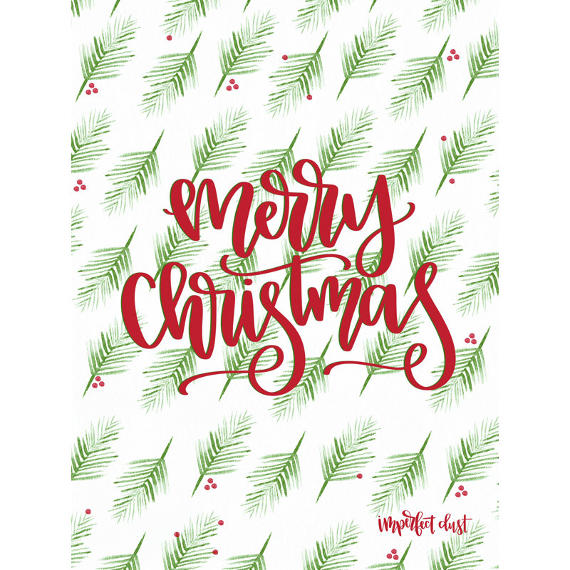 " Merry Christmas " by Imperfect Dust, 16" H x 12" W