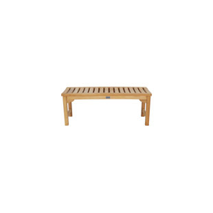 47'' W Wood Shower Bench