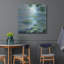  «Lily Pond 2» par Silvia Vassileva, art mural en métal, 36 po x 36 po