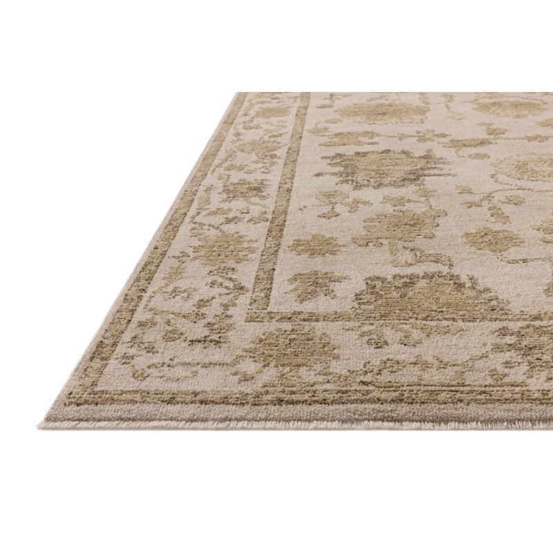 Tapis brouillard / naturel Bungalow Rose Wrobel, Rectangle 2 pi 3 po x 3 pi 10 po