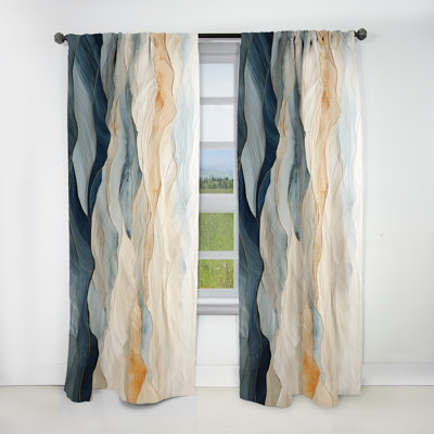 Majestic Mountain Peaks - Mountains Blackout Nature Curtain - 1 Panel