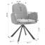 Bedonia 18.11'' H Fabric Upholstered Metal Armchair