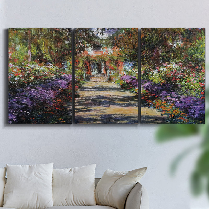 Son et couleur - Toile encadrée multi-pièces, H 60 po x l 120 po x P 2 po