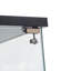 Vitrine vitrée 3 portes avec 4 tablettes, noir