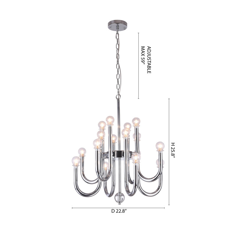 Lustre 16 lumières Modern