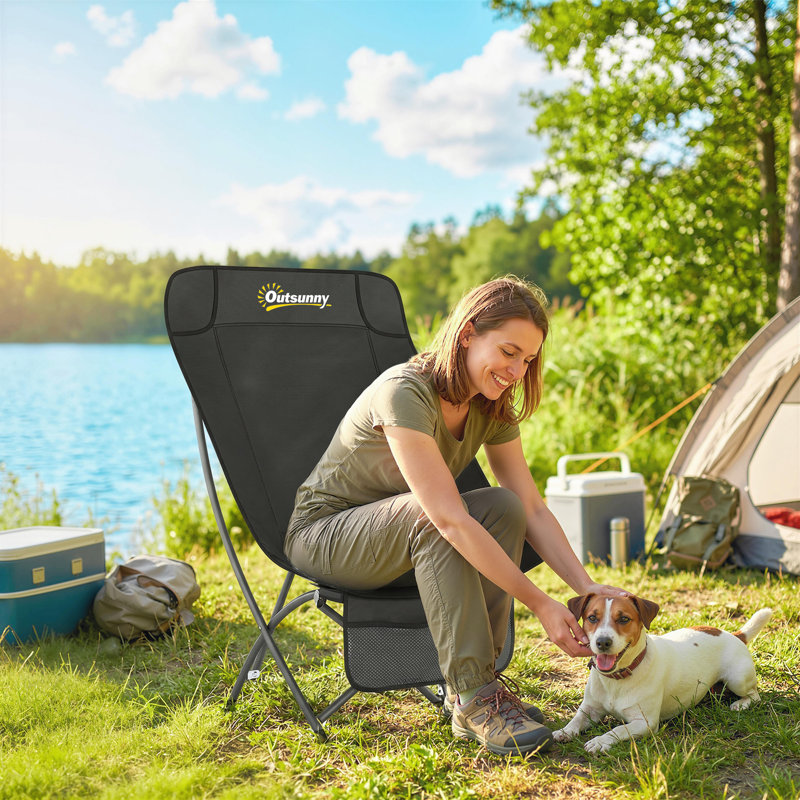 Folding Camping Chair, Black