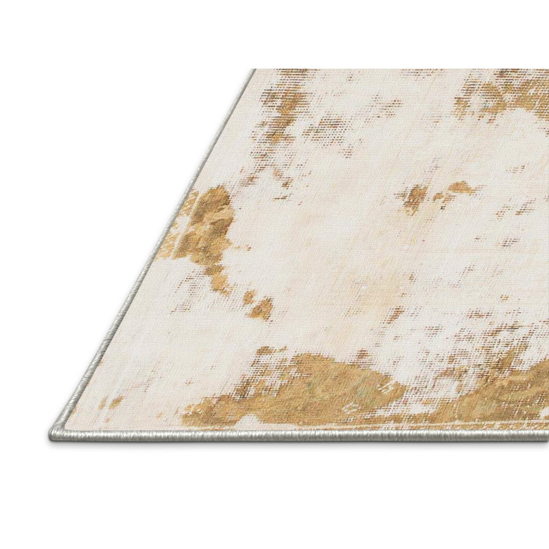 Abstract Indoor Rug, Rectangle 2' x 4'