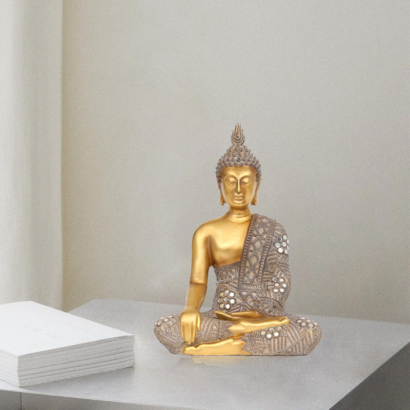 Statue de Bouddha doré en or, statues pour la décoration intérieure