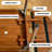 Chestnut colour Oval Solid Wood Dining table