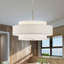 Lustre cylindrique à abat-jour Flaire 4-1010880158-1010880157