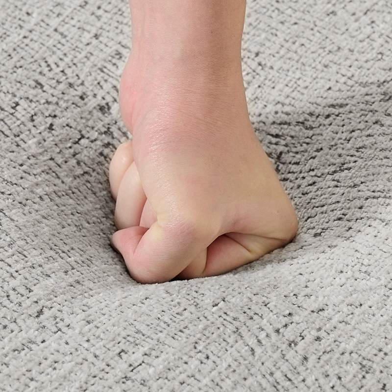 Repose-pieds rembourré moderne de 28,7 po de largeur, Blanc