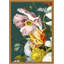 Baroque Bouquet 7' Framed Graphic Art Print on Glass