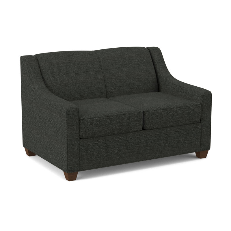 Phillips 52" Square Arm Sofa Bed with Reversible Cushions, Montana Walnut, Antic Pepper