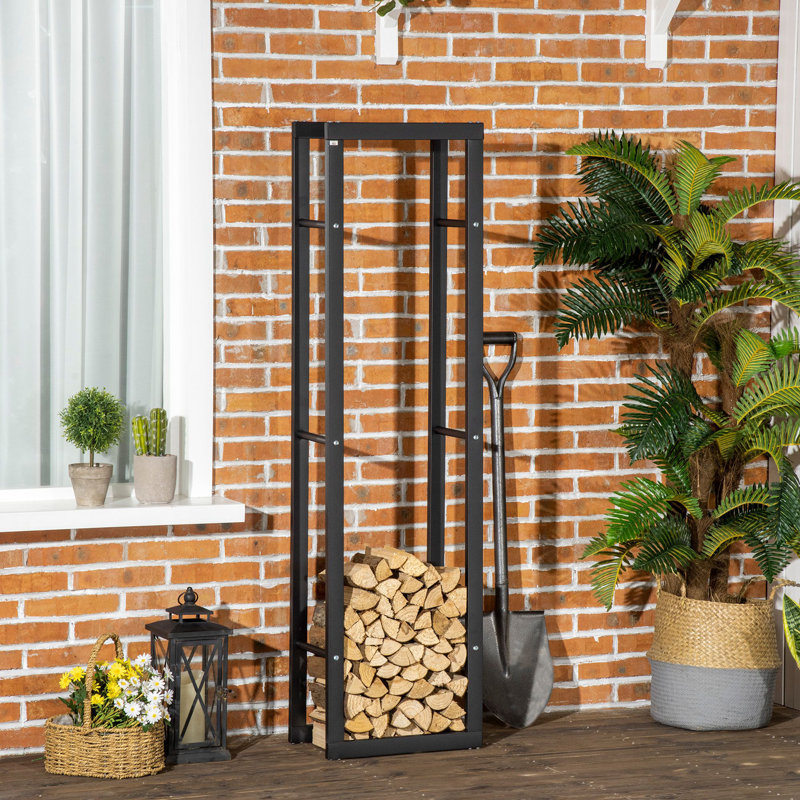 Porte-bûches pour foyer 15,7 po x 9,8 po x 59,1 po