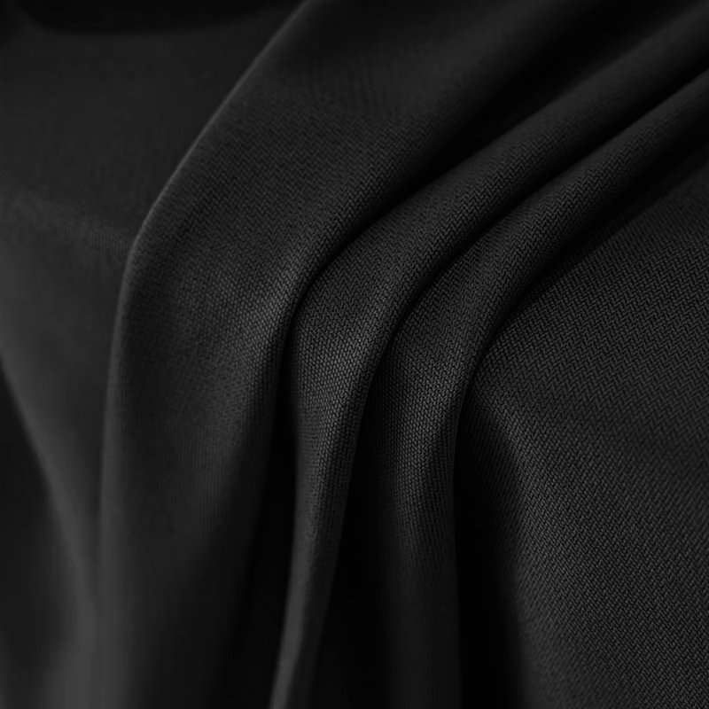 Aspire Homeware 100% Polyester Room Darkening Blackout Eyelet Curtains (Set Of 2), Black, 117cm Width x 137cm Drop