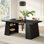 63" Rectangular Dining Table with Double Hidden Storage Space