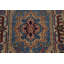 Tapis décoratif bleu fait à la main 2 x 3