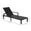 Chaise longue inclinable 78,75 po avec coussins 78,75 po