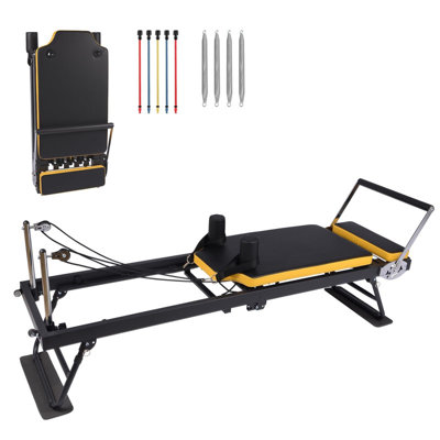 Pilates pliable 91 po avec ressorts et cordes - Capacité de 330 lb pour Home Studio