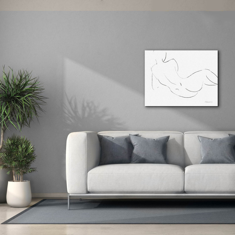 Toile épique «Nude S Croquis 3» par Albena Hristova, graffiti épique, 34 po x 26 po