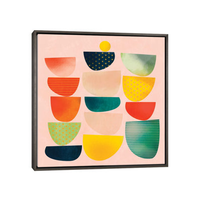 «Mid Century Geometric Half Circles» par Ana Rut Bré - impression d'art graphique