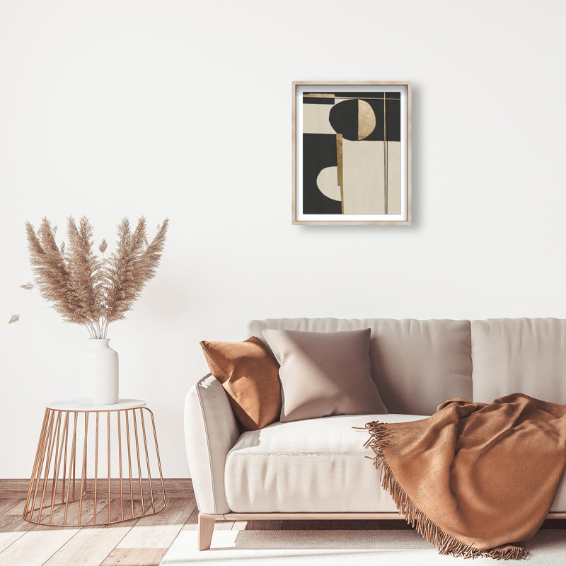Balance Framed Graphic Art, 25.5"H x 31.5"W, Natural Oak Shadowbox