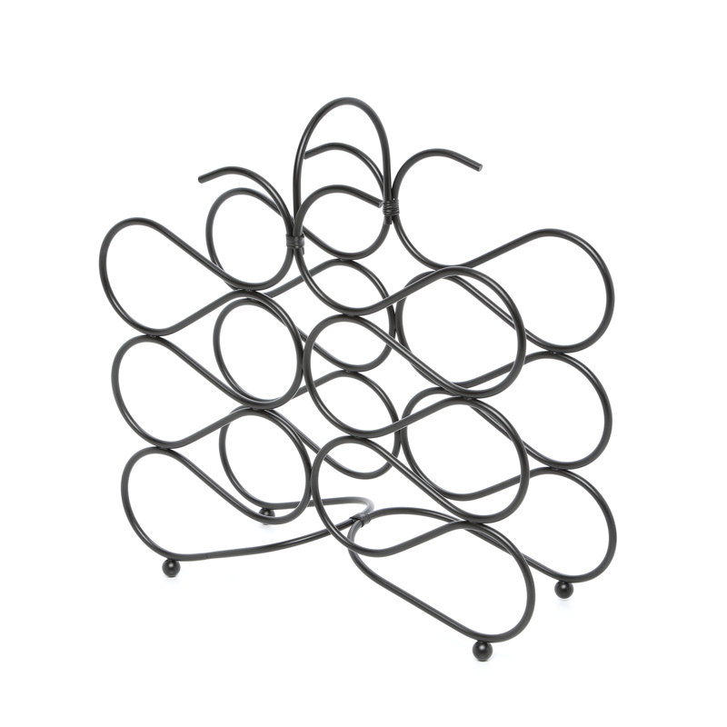Jessica Wine Bottle Rack in Black