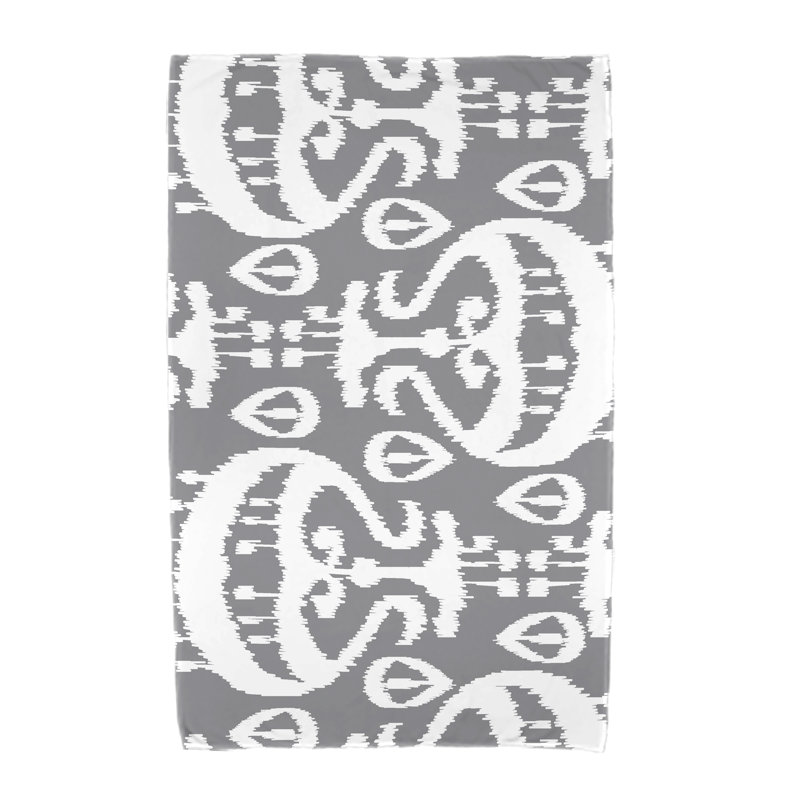 Serviette de plage en microfibre, Gris