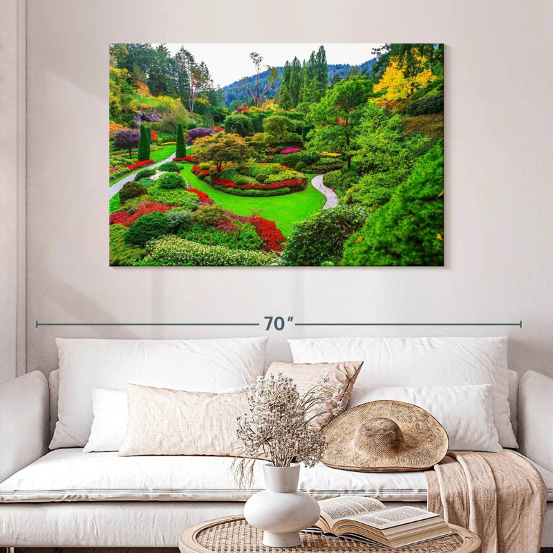 Parc Sirci Butchart Garden, H 32 po x l 48 po