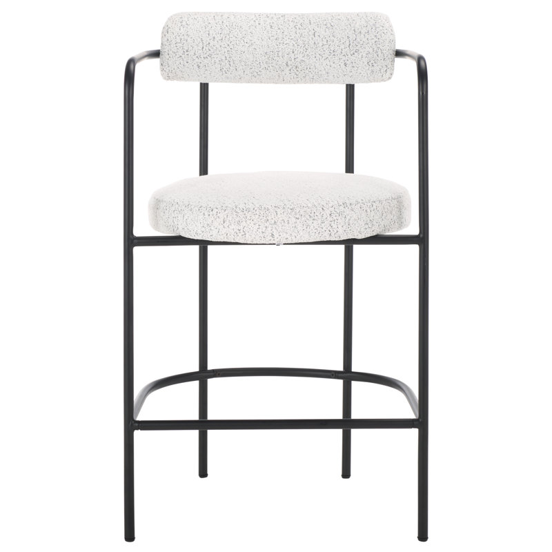 Tabouret Liana, Noir / blanc