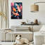 Art mural en verre Koi Carp and Peach Flowers par Momart-2013242473
