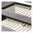 Justice Smoke Gray Fabric Daybed W/Trundle (Twin)