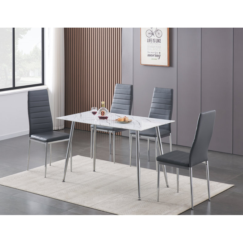 Ensemble de salle à manger pour 4 personnes Cutlor