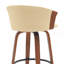 Tabouret de bar pivotant 30 po en similicuir crème