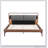 Brown&Gray Leather Bed With 2Pcs Night Lights-1216947479