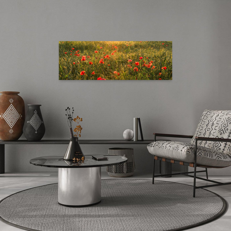 Poppy World II by Stefan Hefele - Wrapped Canvas Panoramic Print, 30.48 cm H x 91.44 cm W
